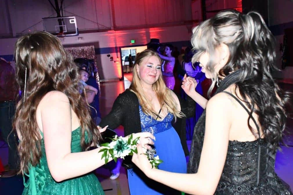Students dancing at prom